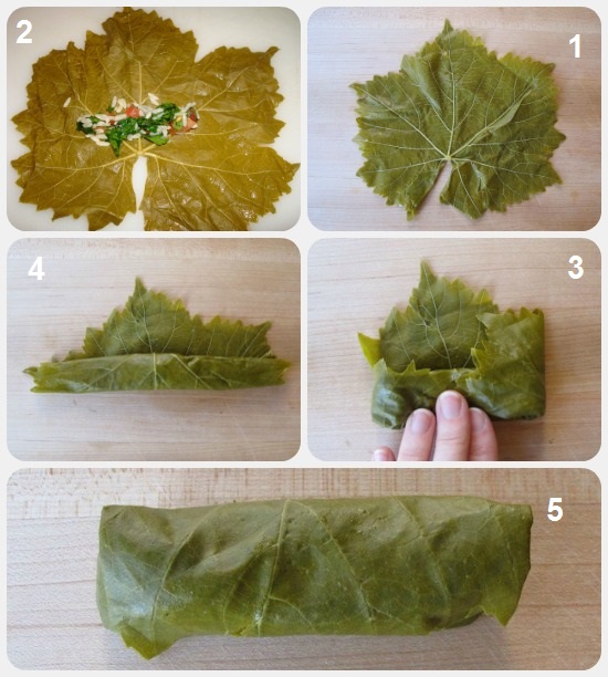 طريقة حشو ورق العنب - كيفية لف ورق العنب