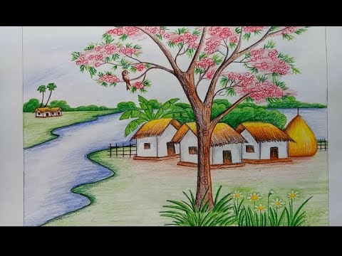 رسومات عن الطبيعه - رسومات الطبيعة الساحرة الخلابة 1162 7