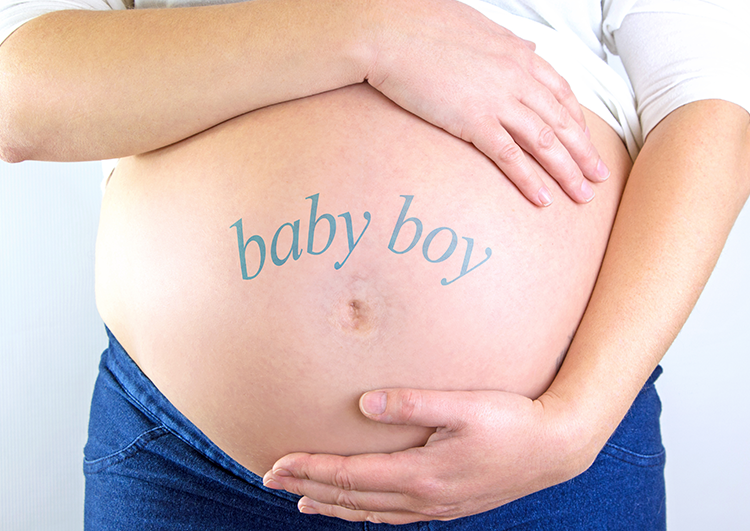 شكل سرة الحامل بولد , علامات غريبة تظهر للست الى في بطنها ذكر اعتذار